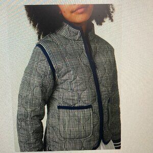 FREE ASSEMBLY SZ 7/8 GIRLS waterproof quilted plaid jacket